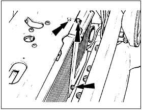 3.25 Radiator and intercooler retaining bolts - RS Turbo from 1986 onwards