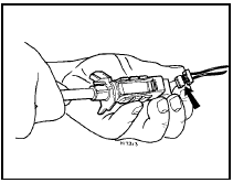 9.19 Removing choke assembly warning light wire - 1986 models onwards