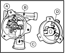 10.7 Manual choke and lever assembly - Ford VV carburettor