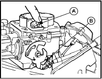 13.11 Weber 2V carburettor fast idle adjustment - 1.4 litre models