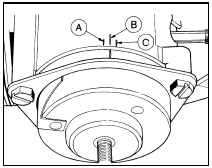 14.12 Weber 2V carburettor choke housing alignment marks - XR3 models