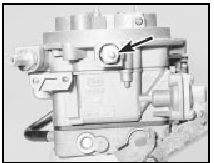 16.25 Anti-run-on valve solenoid (arrowed) - 1.1 and 1.3 litre HCS engines