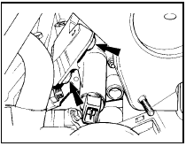 10.3 K-Jetronic system auxiliary air device retaining bolt locations