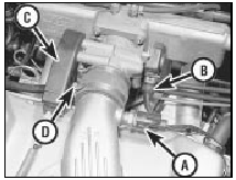 12.9 Component attachments at the KE-Jetronic throttle housing