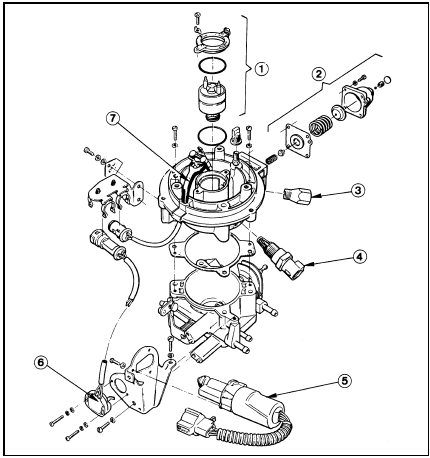 1.2 Exploded view of the Central Fuel Injection (CFI) unit - 1.4 CFI engine