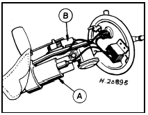 7.1 Integral fuel level sender unit/fuel pump - 1.4 CFI engine