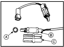 17.3 Heated exhaust gas oxygen (HEGO) sensor - 1.4 CFI engine