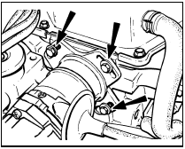 5.17 Distributor flange retaining bolt locations - CVH engines (contact