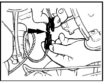 5.25 Disconnecting the distributor LT wiring multi-plug - CVH engines