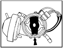 5.29 Rotor arm aligned with manufacturers mark on distributor body rim - OHV