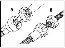 8.8 Handbrake cable identification