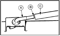 14.6 Light laden valve linkage adjustment diagram with new roadsprings - Van