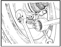 20.7 Removing suspension lower arm balljoint pinch-bolt