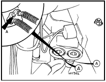 23.5 Modulator bypass valve (A) location