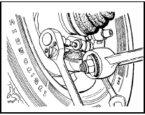 2.11 Removing the lower arm balljoint Torx type pinch-bolt