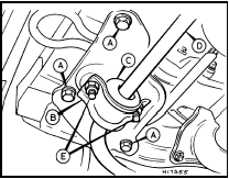 5.3b Anti-roll bar front mounting clamp details - post-1986 models