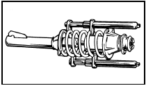 7.9 Coil spring retained with spring compressors