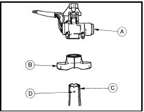 24.6b Steering column lock components - pre-1986 models