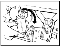 14.51 Twist the motor clockwise to clear the door aperture