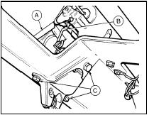 18.33 Tailgate lock and solenoid components - pre-1986 models