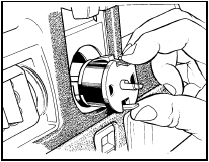 4.27 Removing the heater blower motor switch - pre-1986 models