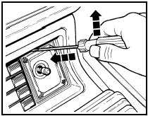 4.33 Removing the speaker balance control bezel - pre-1986 models