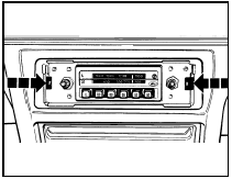 21.11 Later type radio retaining tang locations